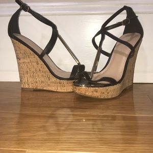 Charolette Russe corked wedges 4.5”
